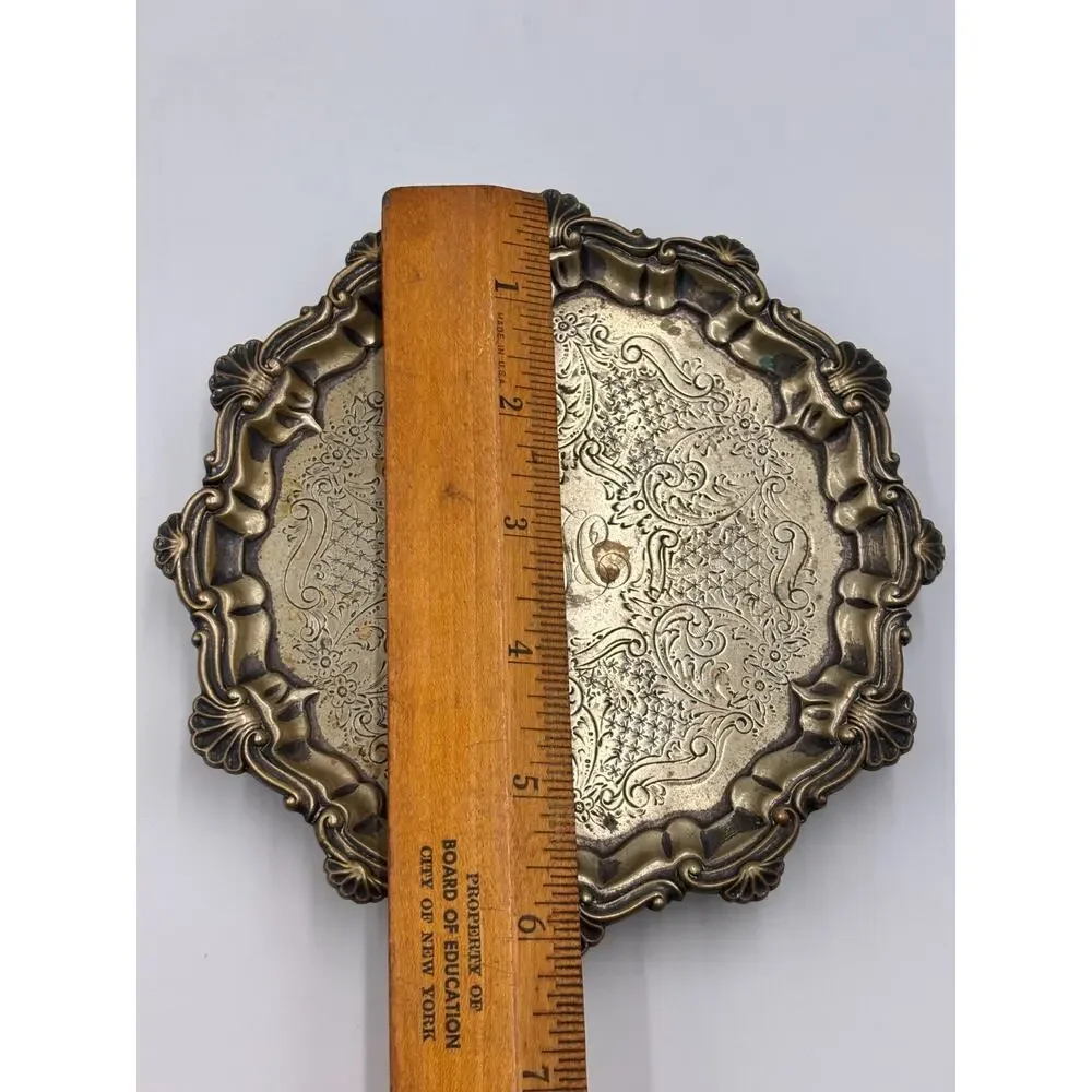 EPNS Silverplate Footed Salver Bailey Banks Biddle Engraved Waiter Tray